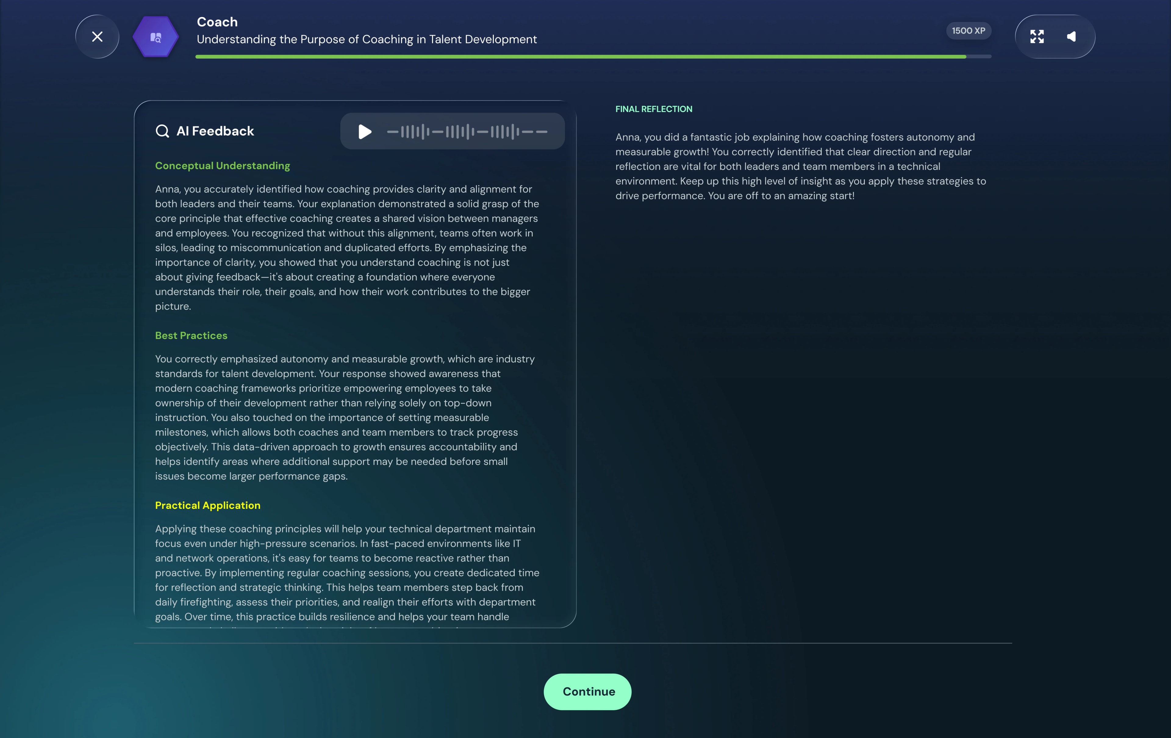 Platform dashboard view 2